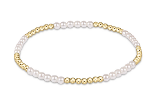 ENEWTON CLASSIC BLISSFUL PATTERN 2.5MM BEAD BRACELET 3MM PEARL