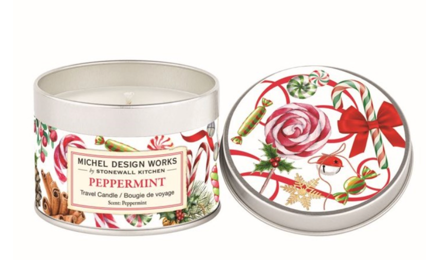 PEPPERMINT TRAVEL CANDLE