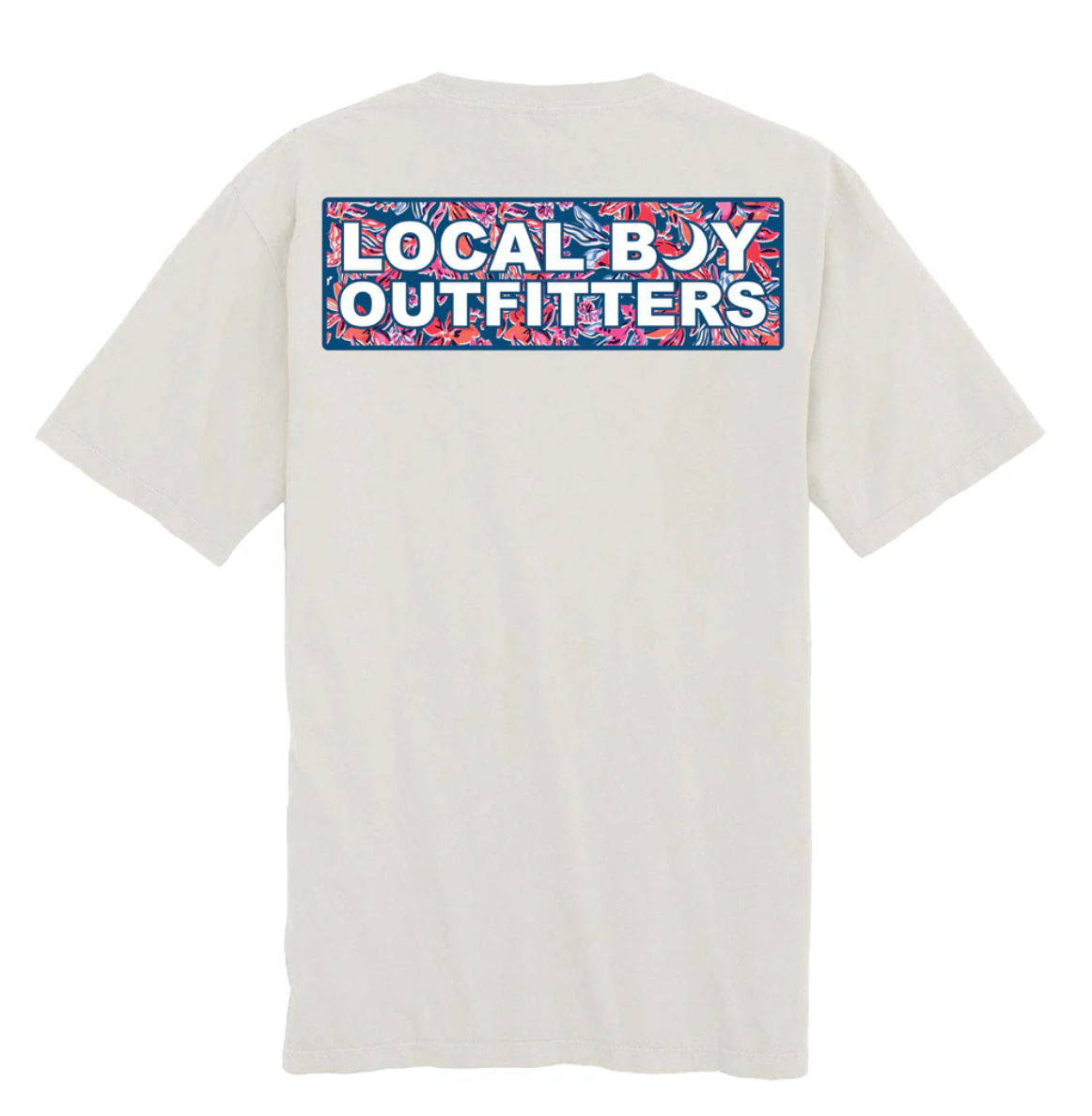 LOCAL BOY TROPICAL USA LABEL SILVER SHORT SLEEVE