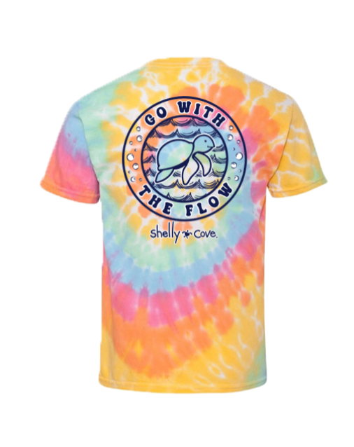 SHELLY COVE GO WITH THE FLOW YOUTH AERIAL SPIRAL TIE DYE