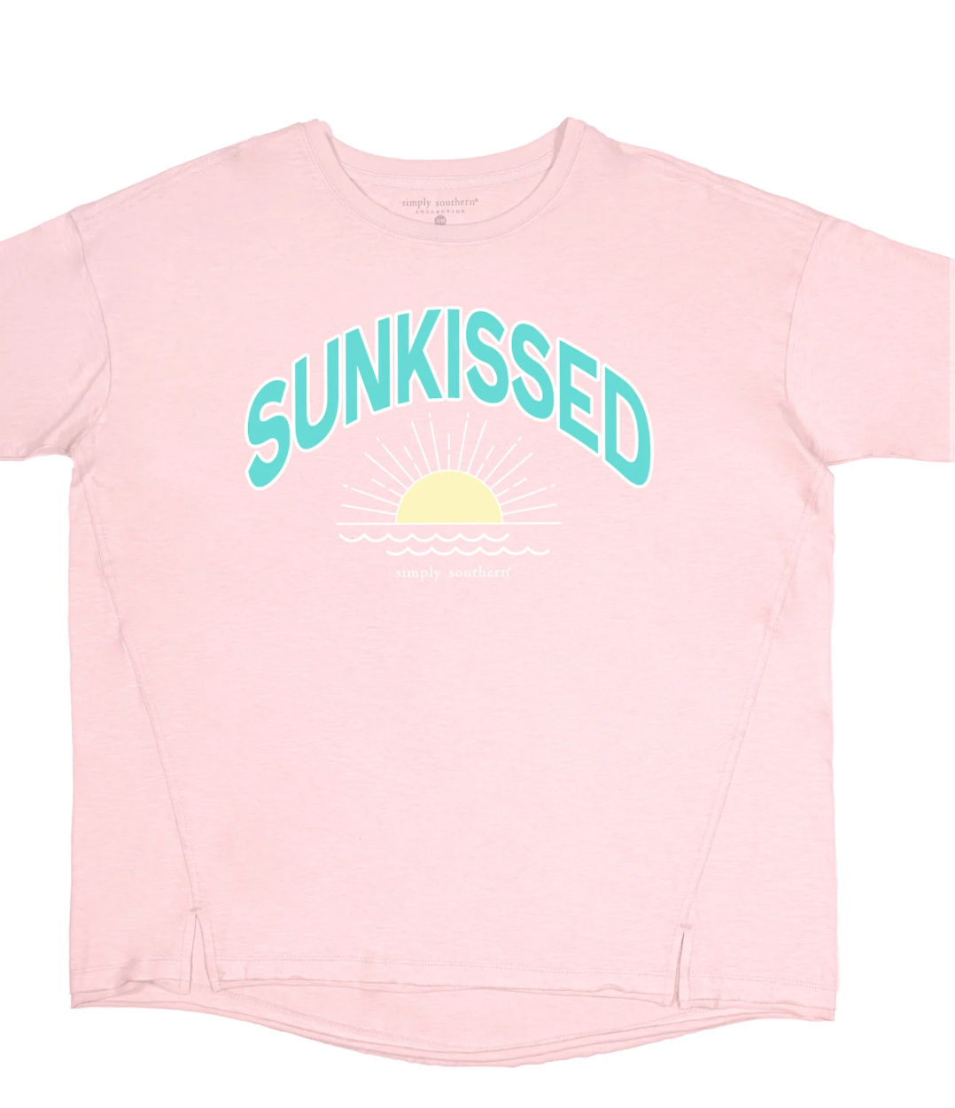 SIMPLY SOUTHERN SUN KISSED BEACH BOXY OVERSIZED T-SHIRT SHORT SLEEVE