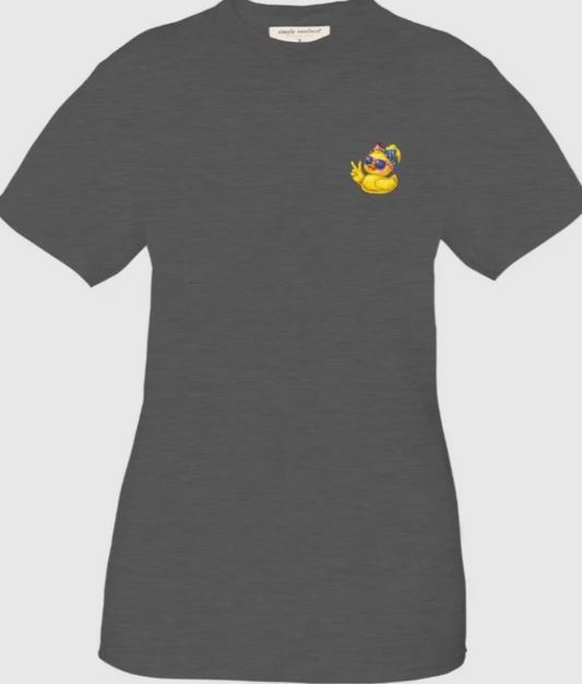SIMPLY SOUTHERN SHORT SLEEVE DUCK GRAPHITE HEATHER T-SHIRT