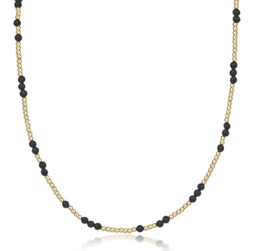 ENEWTON 15" CHOKER HOPE UNWRITTEN GEMSTONE - MATTE ONYX