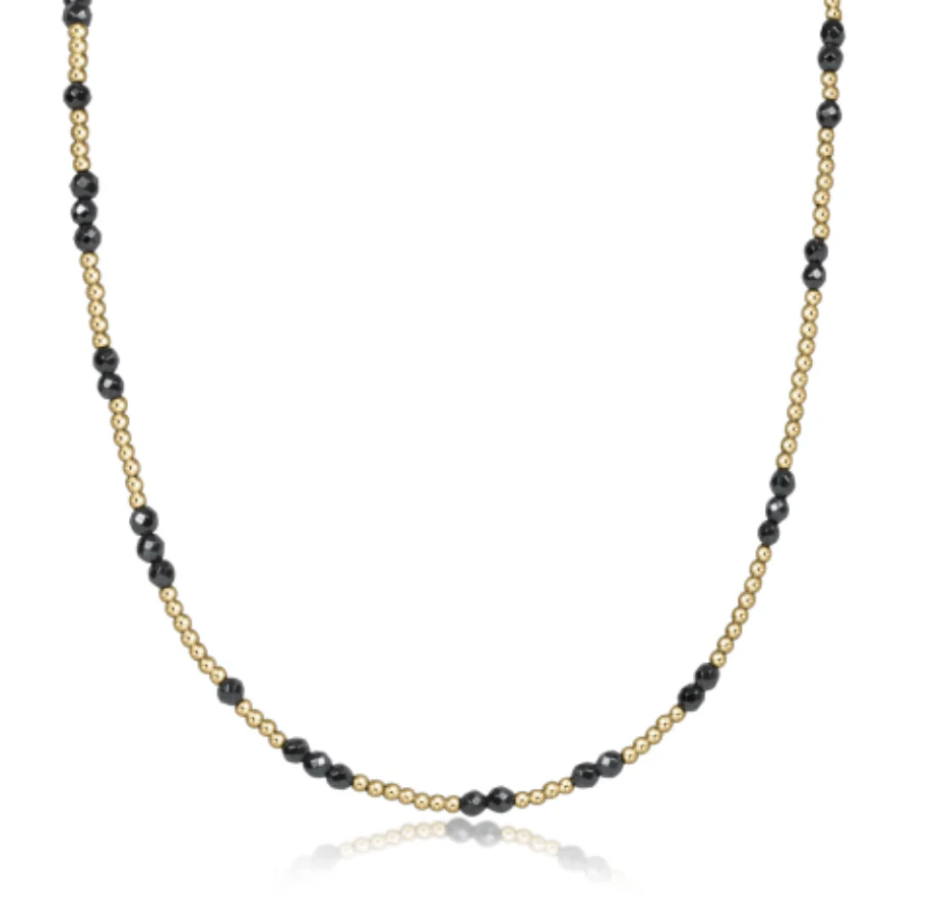 ENEWTON 16" CHOKER HOPE UNWRITTEN GEMSTONE - FACETED HEMATITE