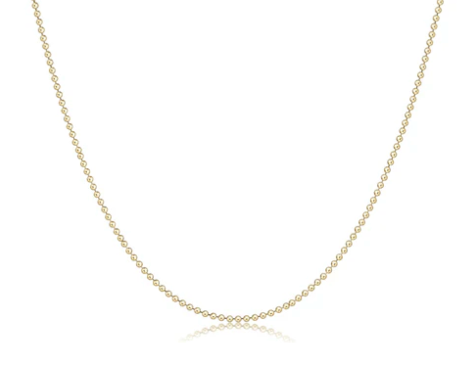 ENEWTON 15" CHOKER CLASSIC BEADED CHAIN - GOLD