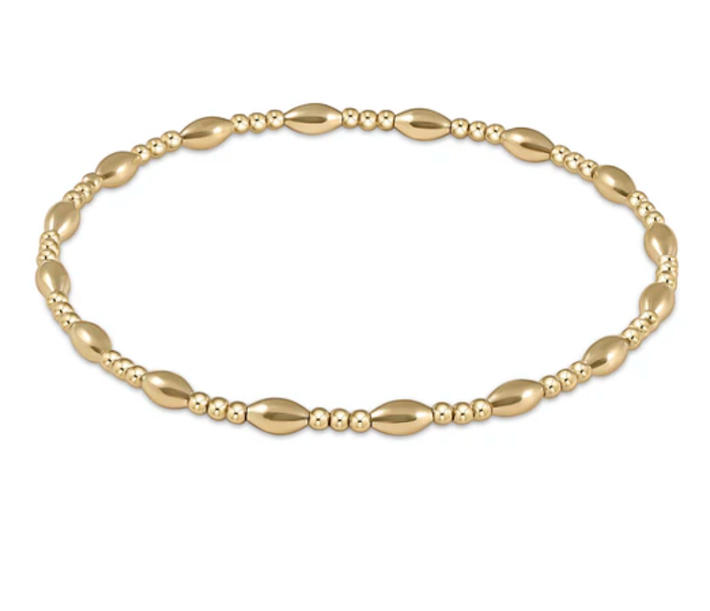 ENEWTON HARMONY JOY PATTERN 2MM BEAD BRACELET - GOLD