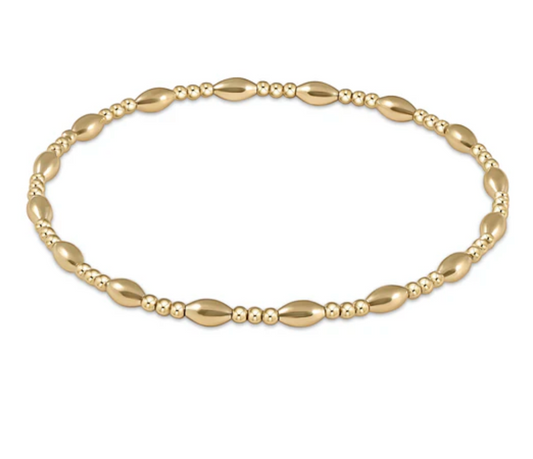 ENEWTON HARMONY JOY PATTERN 2MM BEAD BRACELET - GOLD