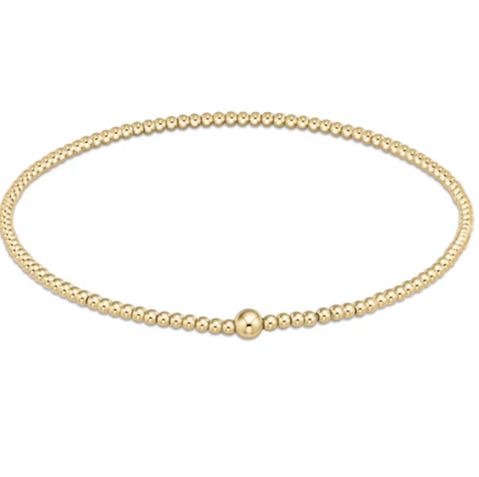 ENEWTON CLASSIC GOLD 2MM BEAD BANGLE