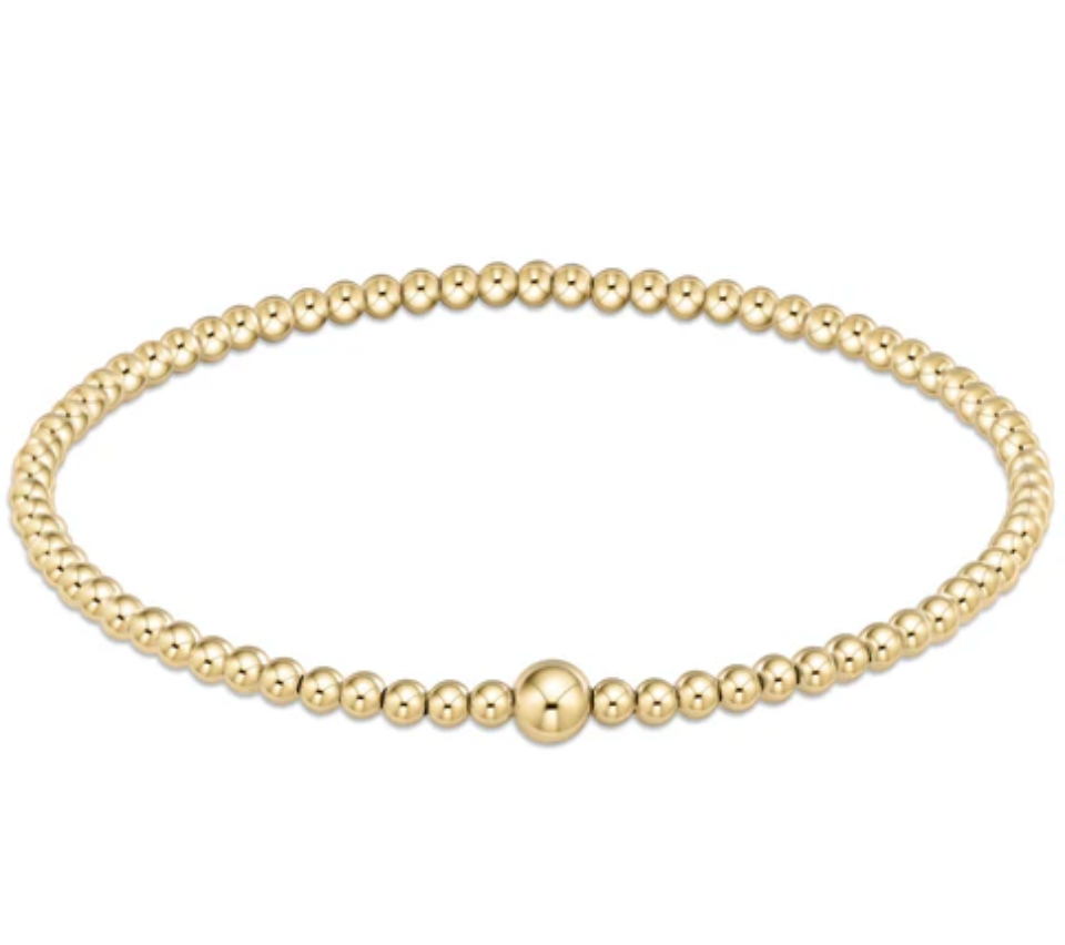 ENEWTON CLASSIC GOLD 3MM BEAD BANGLE