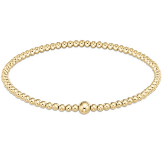 ENEWTON CLASSIC GOLD 3MM BEAD BANGLE