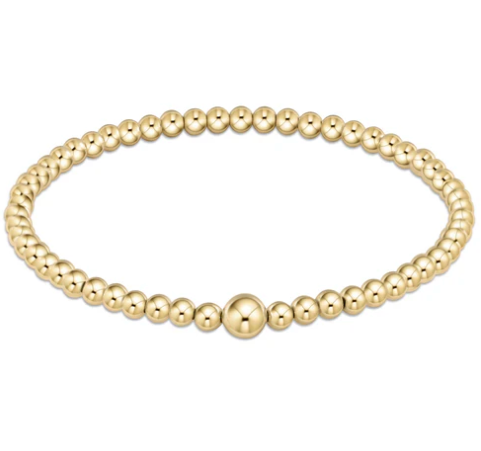 ENEWTON CLASSIC GOLD 4MM BEAD BANGLE