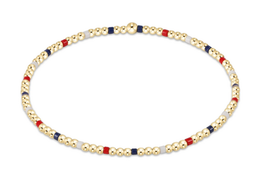 ENEWTON HOPE SINCERITY PATTERN 2MM BEAD BRACELET FIRECRACKER