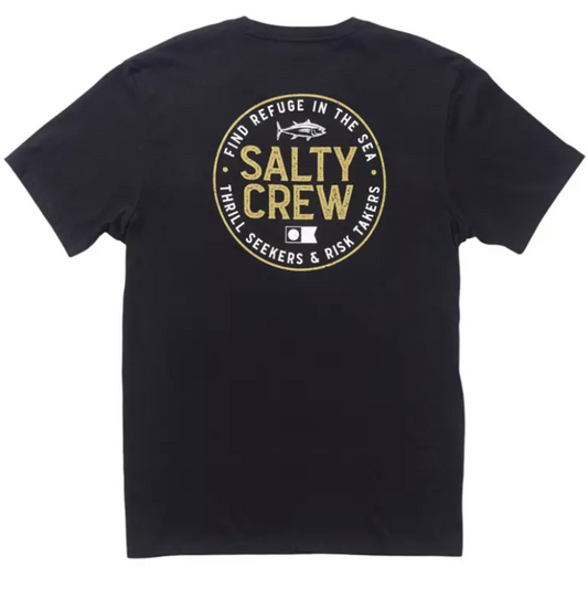 SALTY CREW FLAGSHIP SS TEE BLACK