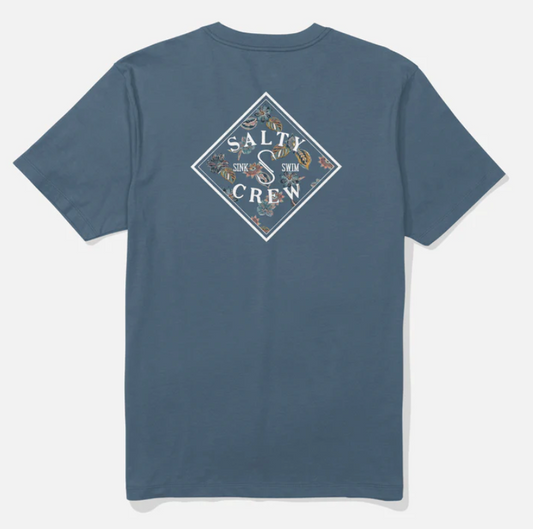 SALTY CREW TIPPET FILL SS TEE SLATE