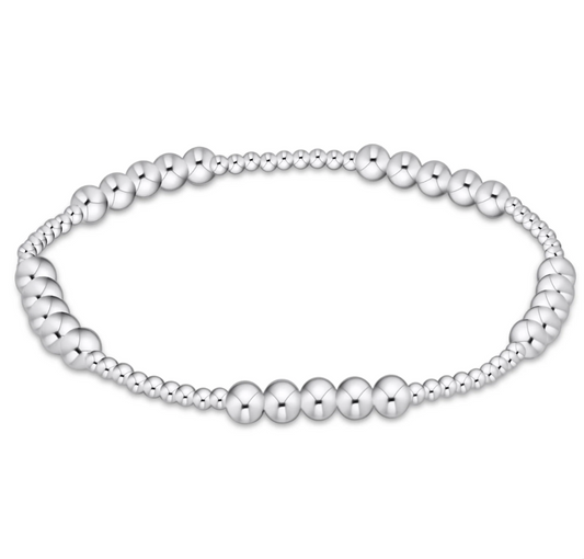ENEWTON CLASSIC BLISSFUL PATTERN 2MM BEAD BRACELET 4MM STERLING