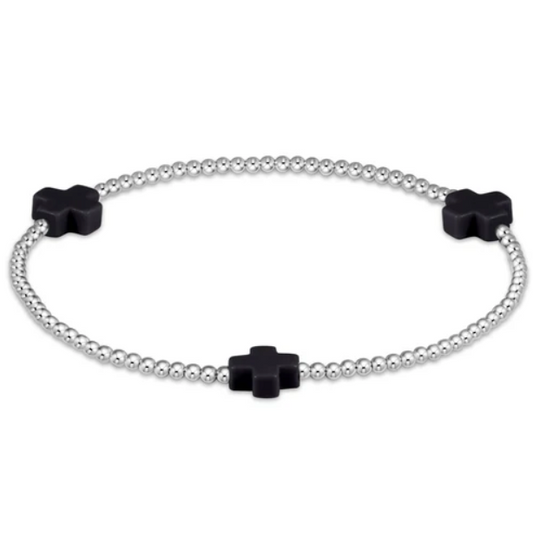 SIGNATURE CROSS STERLING PATTERN 2MM