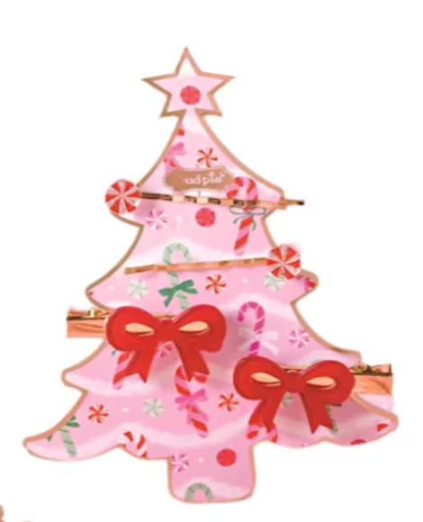 HOLIDAY BOW HAIR CLIP PACK