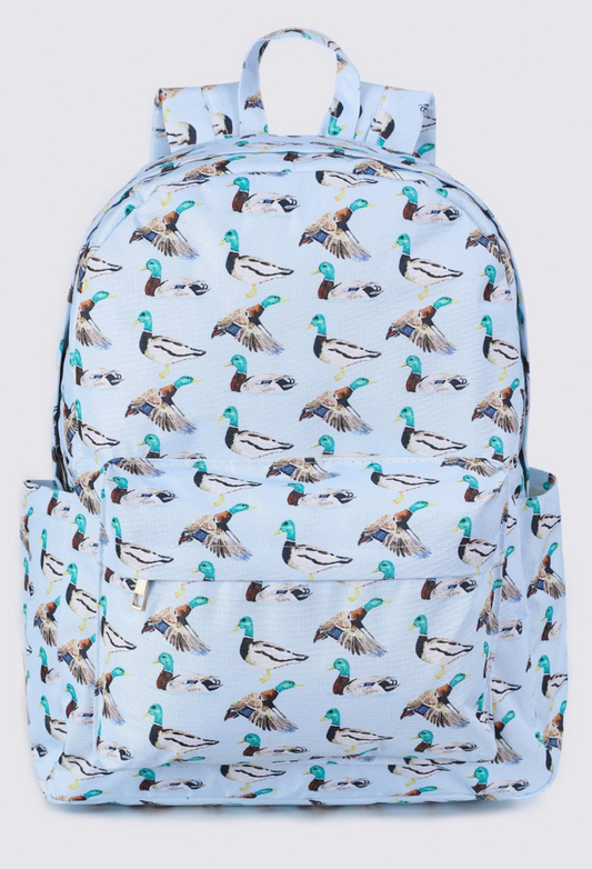 DUCK HUNTING KIDS CANVAS BACKPACK