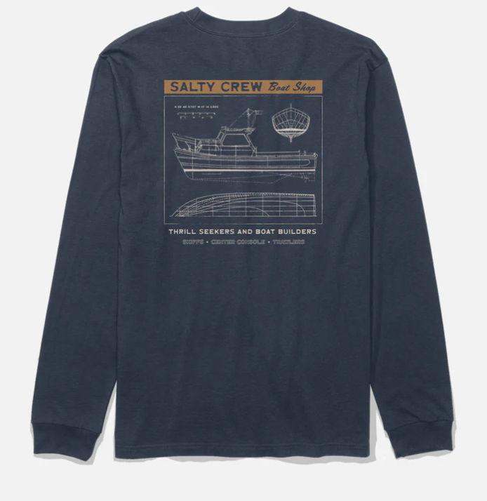 SALTY CREW BOAT SHOP LS TEE