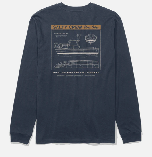 SALTY CREW BOAT SHOP LS TEE