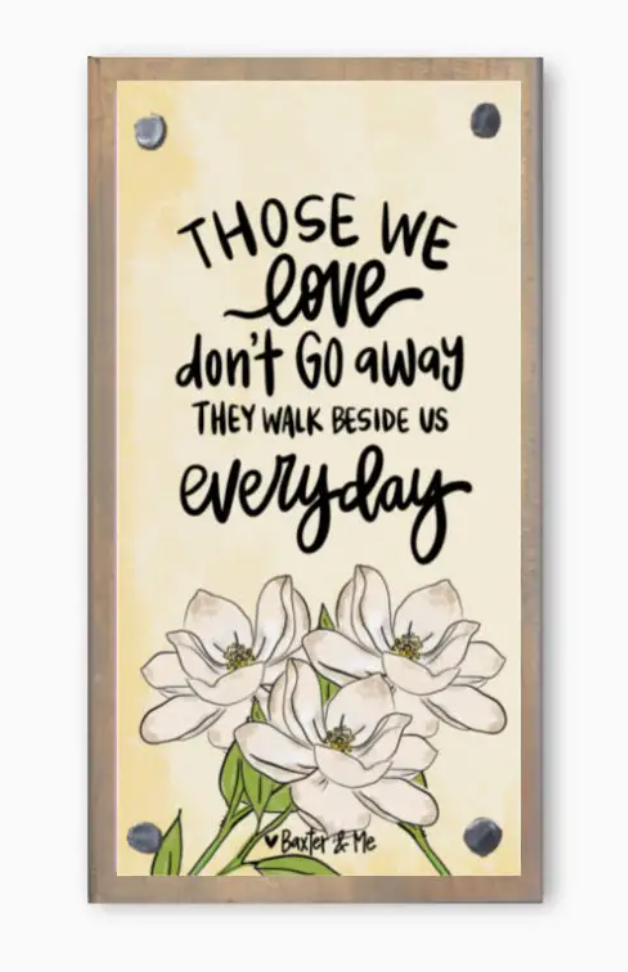WALK BESIDE US EVERY DAY HAPPY BLOCK
