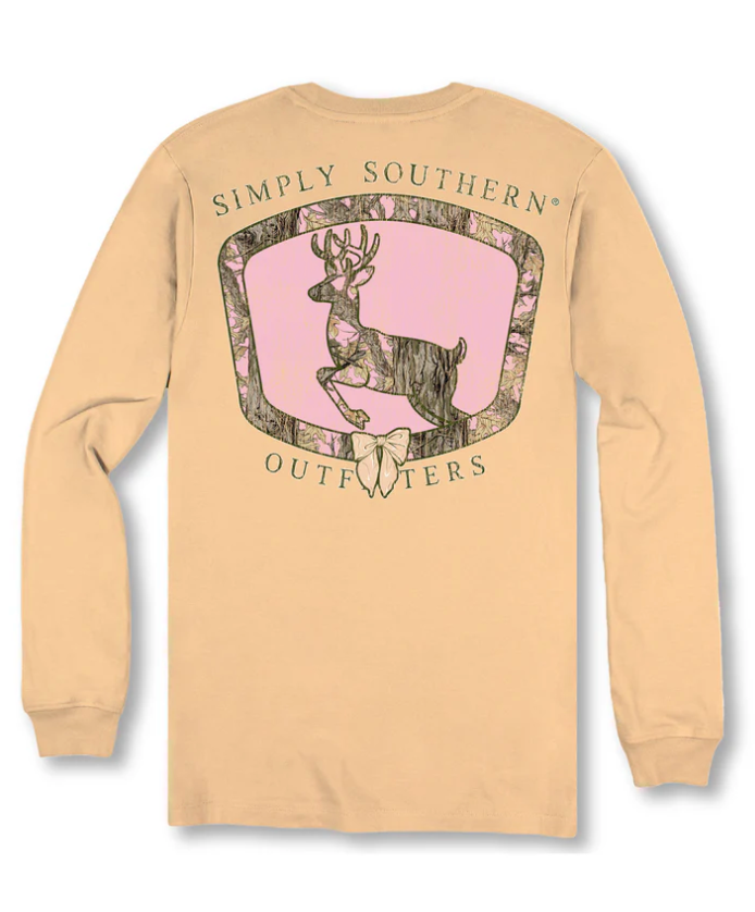 SIMPLY SOUTHERN CAMO DEER LONG SLEEVE