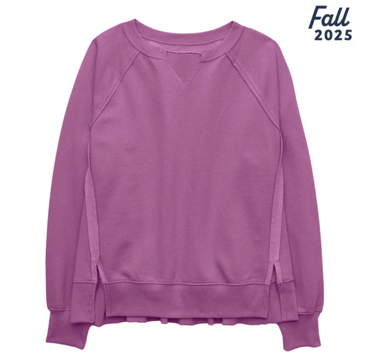 WEEKEND READY SOUTHERN FRIED COTTON CREWNECK FLEECE HIBISCUS