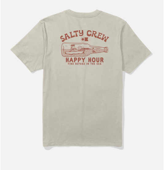 SALTY CREW BOTTLE ROCKET BONE SHORT SLEEVE