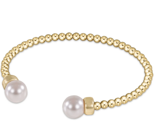 ENEWTON CLASSIC GOLD PEARL 3MM BEAD CUFF