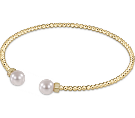 ENEWTON CLASSIC GOLD PEARL 2MM BEAD CUFF