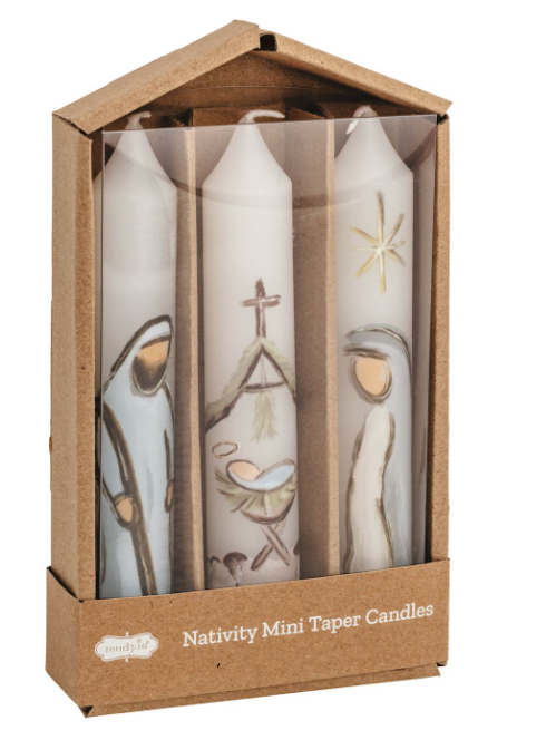NATIVITY MINI TAPER CANDLE SET