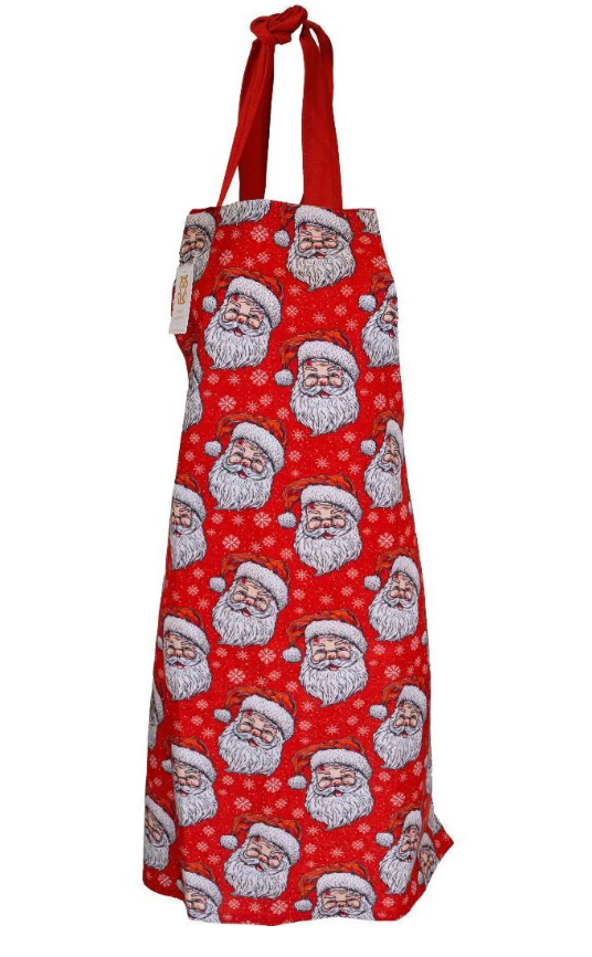 SIMPLY SOUTHERN KITCHEN APRON SANTA