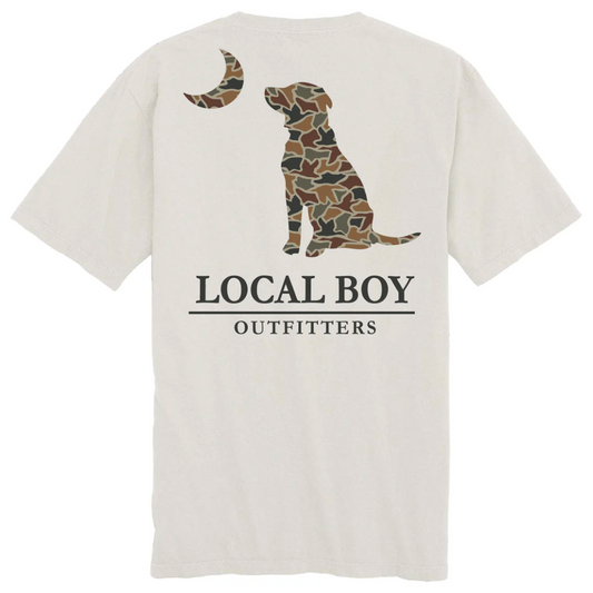LOCAL BOY OUTFITTERS YOUTH AUTUMN DUCK CAMO DOG & MOON SHORT SLEEVE