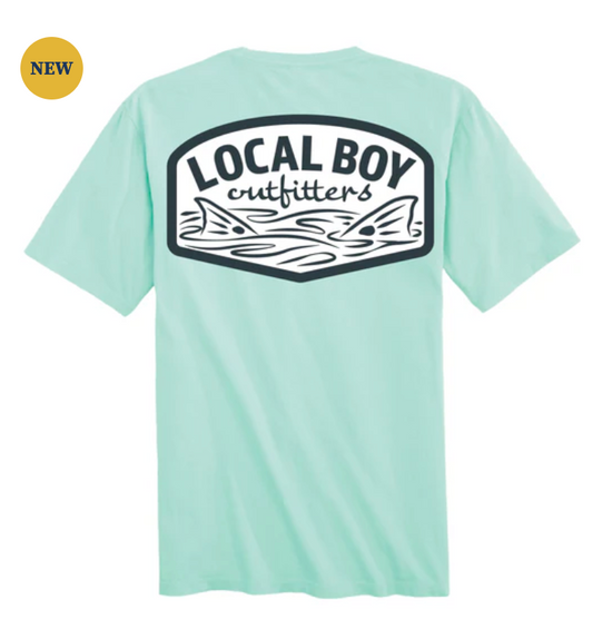 LOCAL BOY OUTFITTERS YOUTH FISH TAILS SS TEE ISLAND REEF