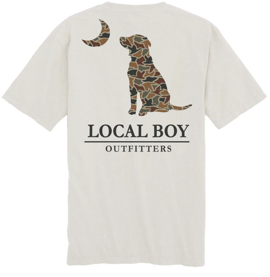 LOCAL BOY OUTFITTERS TODDLER DUCK CAMO DOG & MOON SILVER