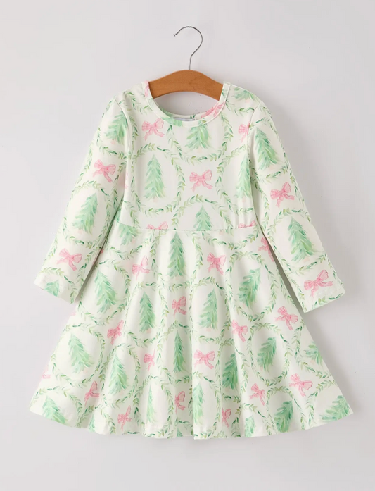 FESTIVE CHRISTMAS TREE AND WREATH DRESS