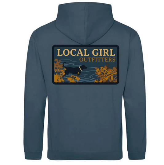 LOCAL GIRL YOUTH RIVER PUP AIRFORCE BLUE HOODIE