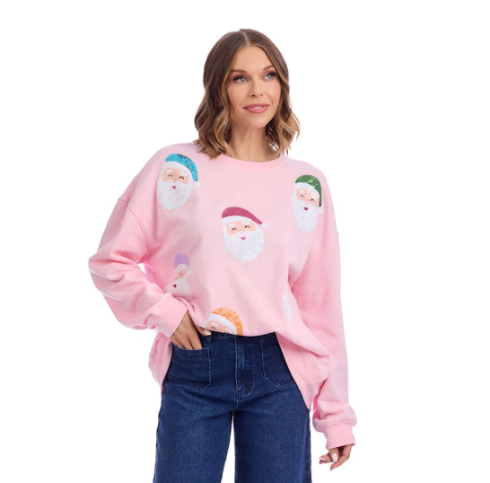 SPARKLE SANTA SWEATSHIRT