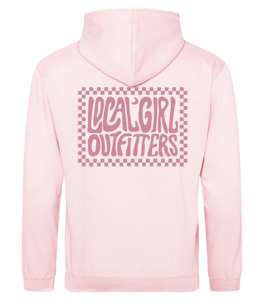 LOCAL GIRL YOUTH CHECKERED CHARM BABY PINK
