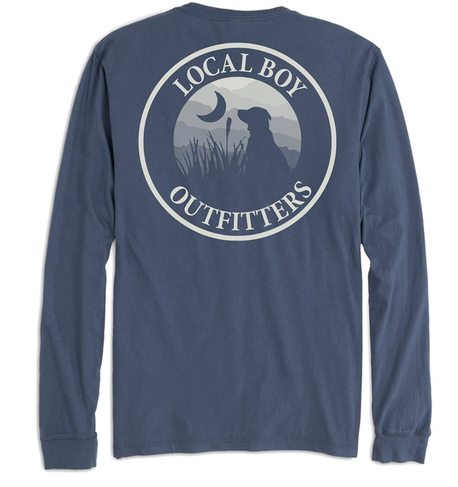 LOCAL BOY ORIGINAL BLUE RIDGE LS TEE CHINA BLUE