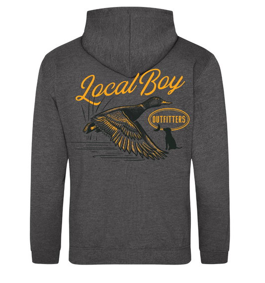 LOCAL BOY OUTFITTERS MOONLIT MALLARD HEATHER GRAY HOODIE