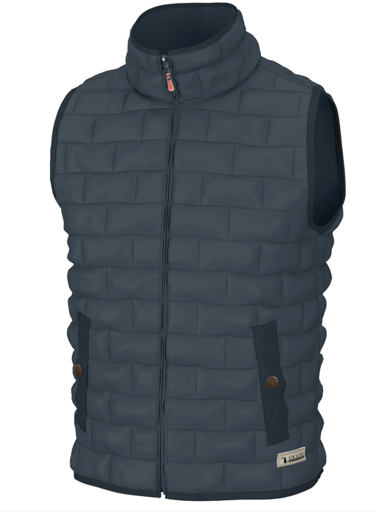 LOCAL BOY OUTFITTERS BRICK QUILTED VEST SLATE