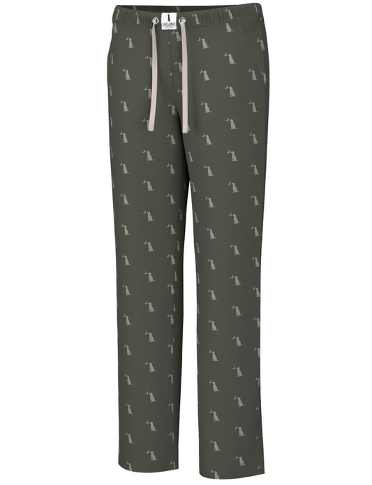 LOCAL BOY OUTFITTERS DARK OLIVE DOG & MOON PAJAMA PANT