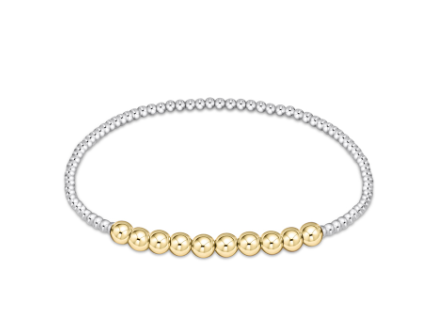 ENEWTON CLASSIC BEADED BLISS 2MM BEAD BRACELET 4MM MIXED METAL