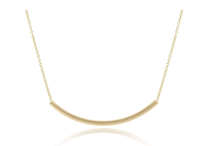 ENEWTON 16" NECKLACE GOLD BAR BLISS GOLD