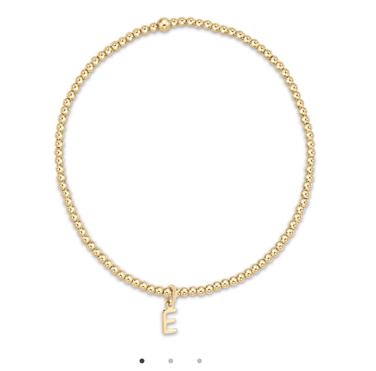 ENEWTON CLASSIC GOLD 2MM BEAD BRACELET RESPECT GOLD CHARM