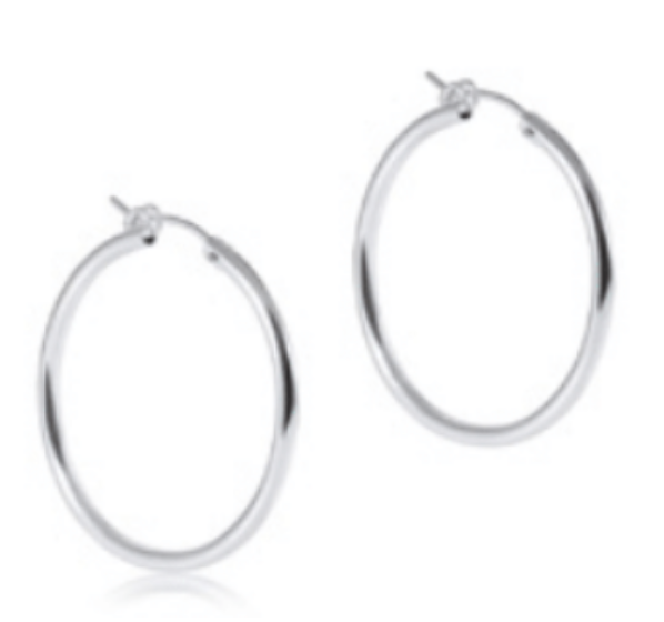ENEWTON ROUND STERLING 1.25" HOOP SMOOTH