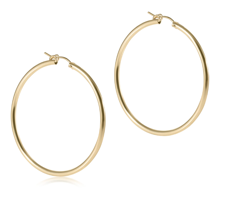 ENEWTON ROUND GOLD 2" HOOP SMOOTH