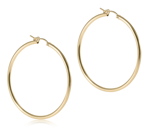 ENEWTON ROUND GOLD 2" HOOP SMOOTH