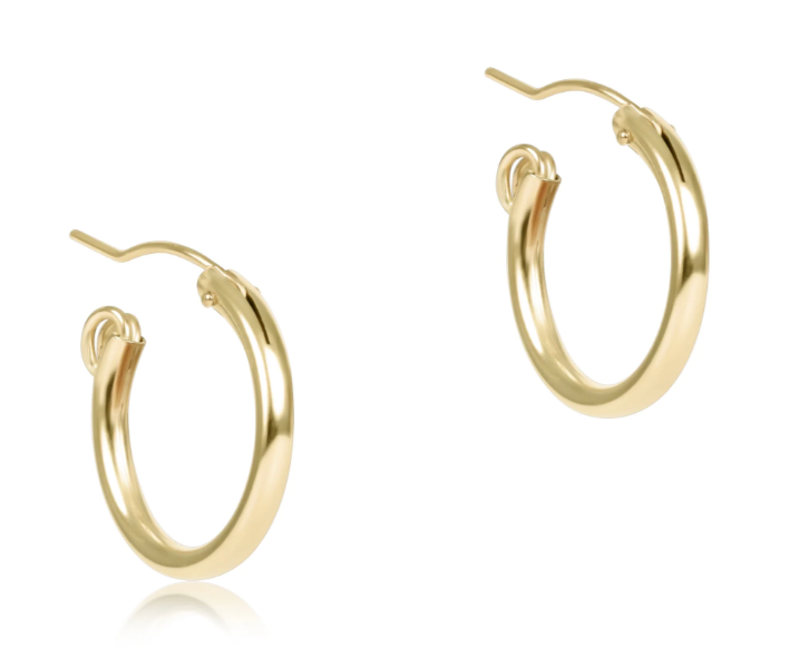 ENEWTON ROUND GOLD 0.5" HOOP SMOOTH